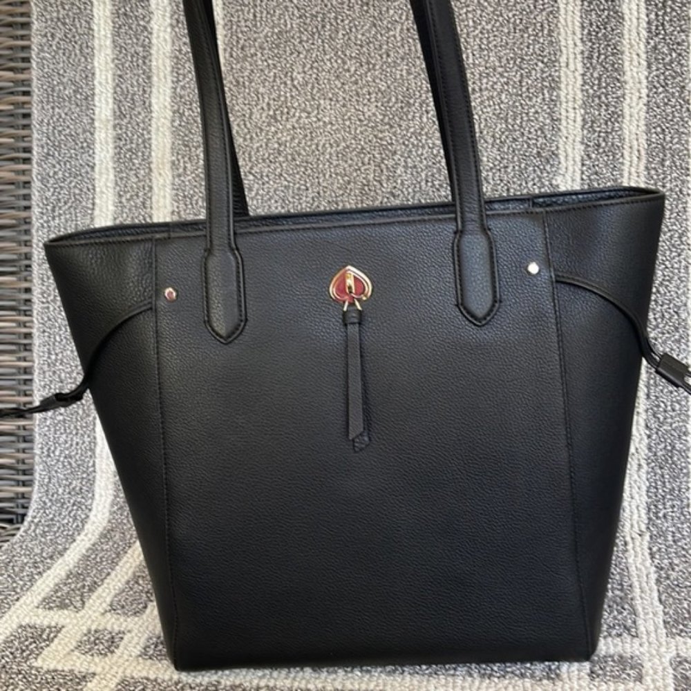 Kate Spade Marti Large Tote Pebbled Leather Black - Picture 2 of 16